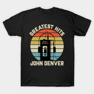 Greatest Hits John Retro Walkman Denver Vintage Art T-Shirt